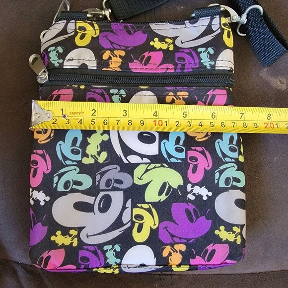 Disney Parks Exclusive Mickey Mouse Faces Pop Art Print Crossbody - Picture 10 of 10